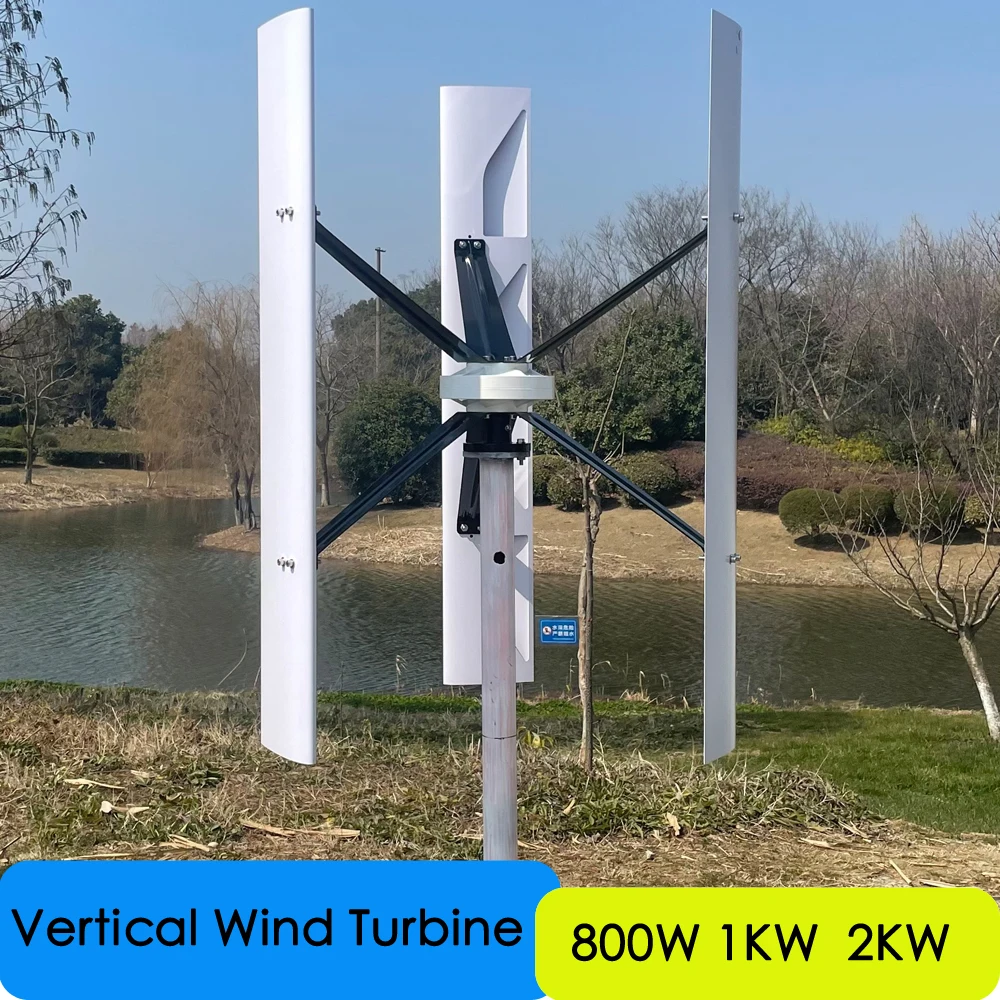 Free Energy Wind Turbine Generator 1000W 2000W 12v 24v 48v 3 Phase With 3 Blades Designed For Home or Streetlight Projects