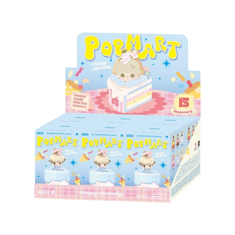 

POP MART 15th Anniversary Scented Candle Blind Box - Celebrating the Moment Series Cute Anime Figure Guess Bag Toys Doll