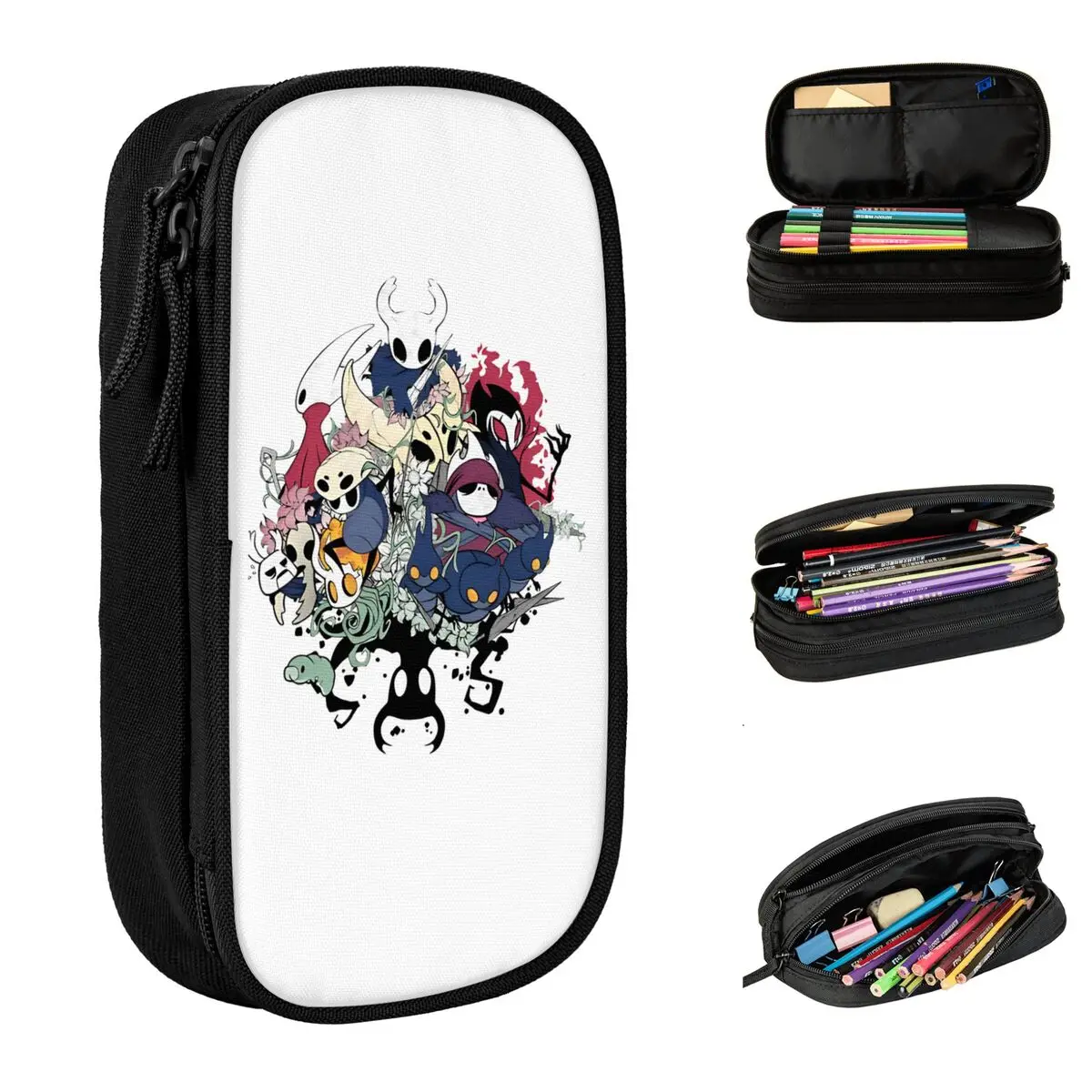 

Hollow Crew Hollow Knight Gaming Team Pencil Cases New Pen Pencil Bags Girls Boys Large Storage Students Gifts Pencilcases