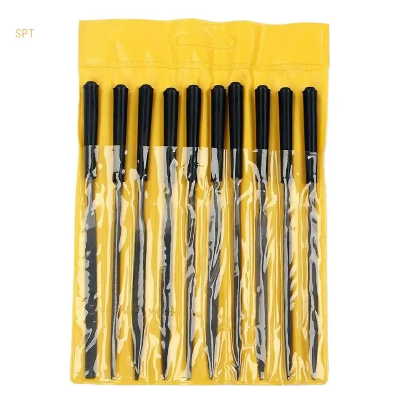 

Набор игольчатых надфилей Luthier, напильник для обслуживания гитары, гайка, слот для правки, 714F