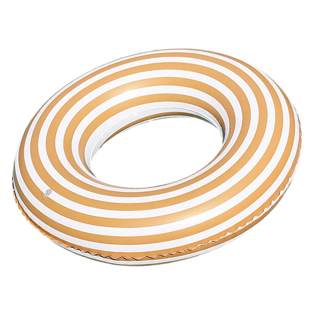 Ring Adults Swimming Pool Accessories Inflatable Floats Safety Rings PVC Striped Portable