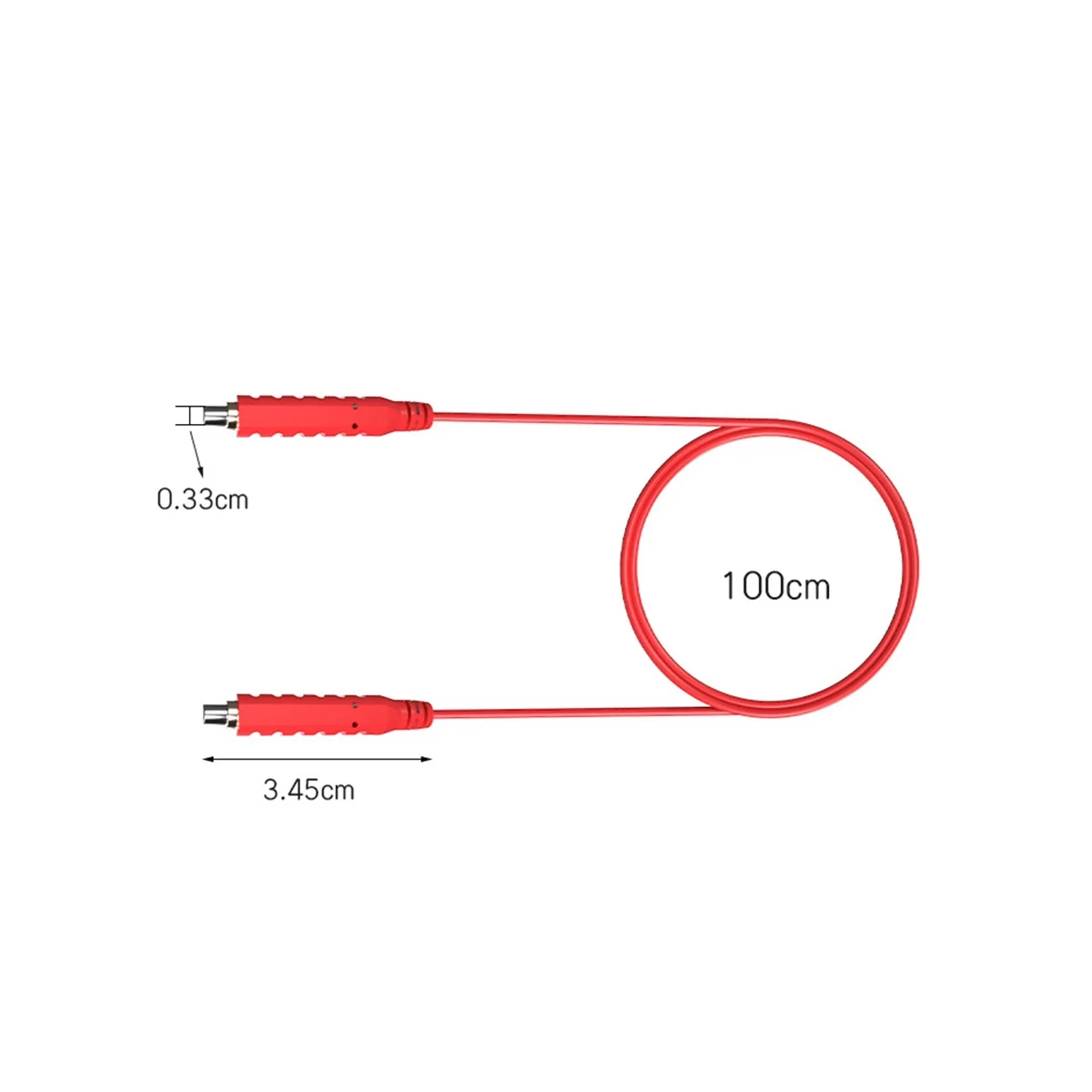 6PCS Magnetic Test Leads Silicone Soft Flexible Jumper Test Wires 30V AC5A 3.3FT Magnetic Test Leads