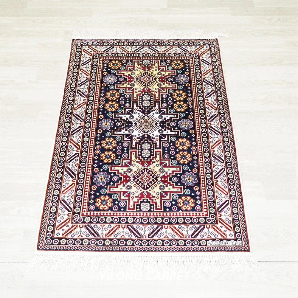 76x122cm Handmade Silk Tribal Carpet Living Room Luxury Small Size Rug (BL153)