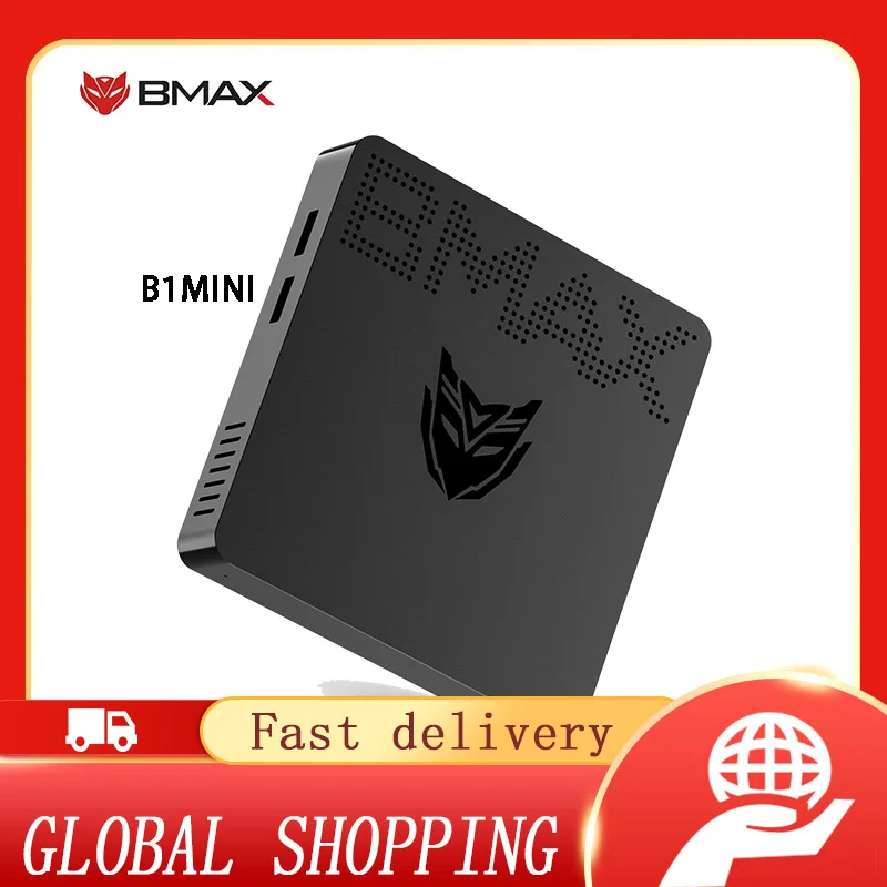 

BMAX MaxMini B1 Mini Intel N4000 Intel Ultra HD Graphics Card 8GB RAM 128GB SSD Windows 11 Mini Office and Business Small Comput