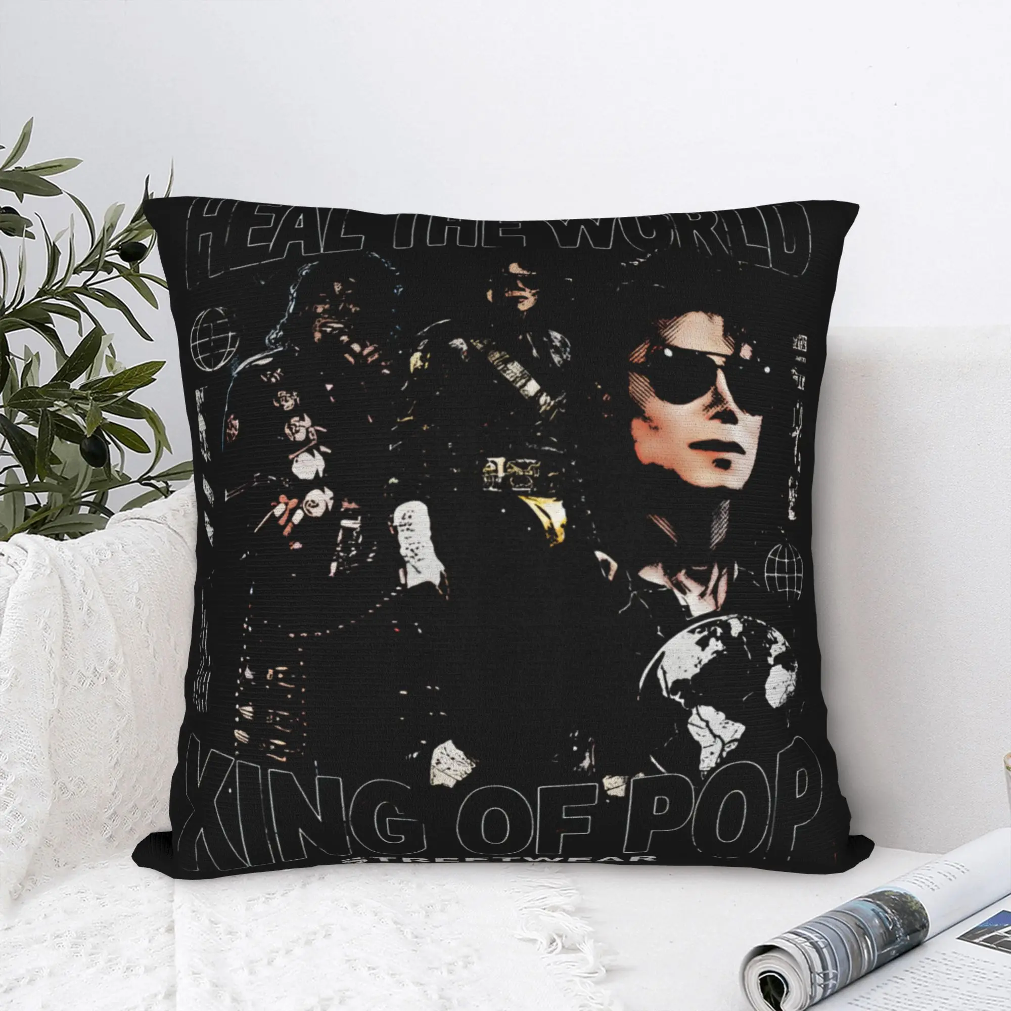 Pillow Case Michael Jackson Heal The World Custom  Pillow Cover For Chair Sofa Home Decor Fashion Pillowcases