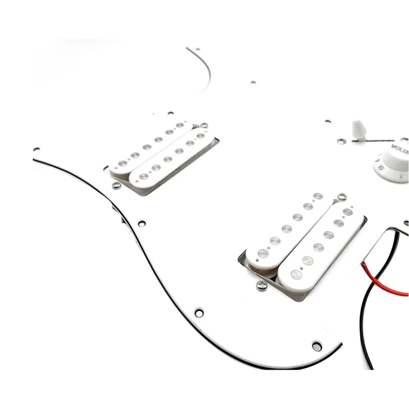 

SQ Electric Guitar Loaded Prewired Scratchplate Guitar Pickguard Electric Guitar Pickguard Pickup Assembly White-AA85