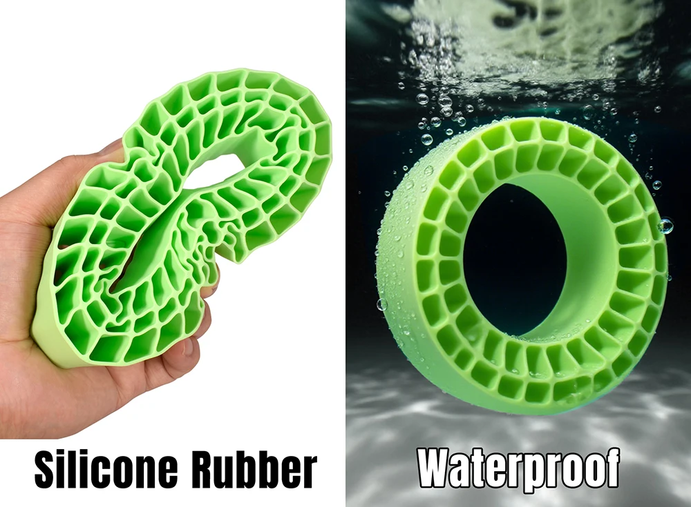 9IMOD 4 stuks Siliconen Rubber Inserts 2.2 "Banden Super Zachte Wielbanden 123*45MM Voor 1/7 1/8 1/10 Afstandsbediening Klimmen Auto