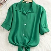 2025 New Womens Tops Fashion Women Summer Chiffon Blouse Sho...