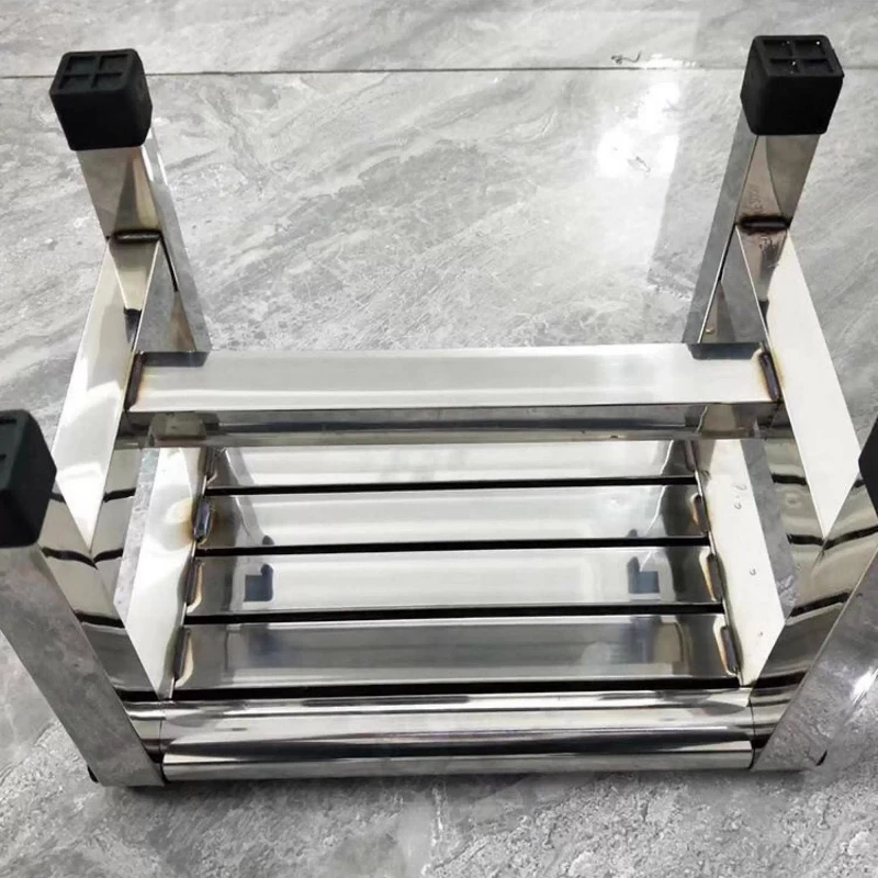 Shower Chair for Elderly, Non-Slip Stainless Steel Bathroom Seat, Waterproof Durable Thickened Metal Frame, Multi-Use Stool image 4