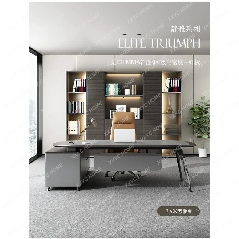 XXhot   High-end desk minimalist boss table senior executive manager office furniture