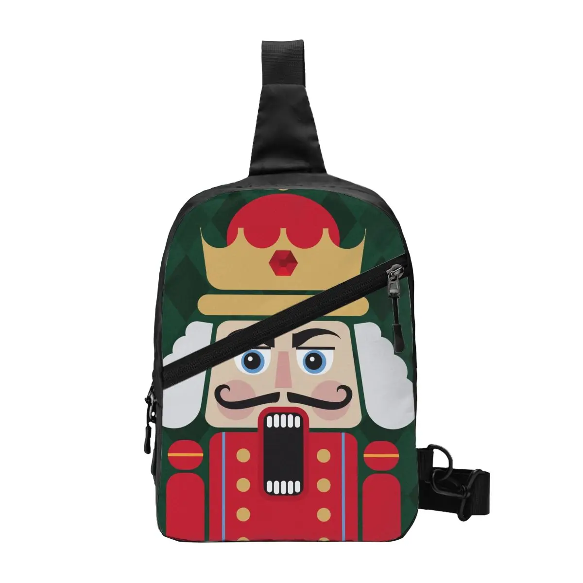 Nutcracker boneka tas dada selempang mainan kartun Tentara hadiah Natal tas punggung bahu selempang untuk pria bersepeda berkemah Daypack