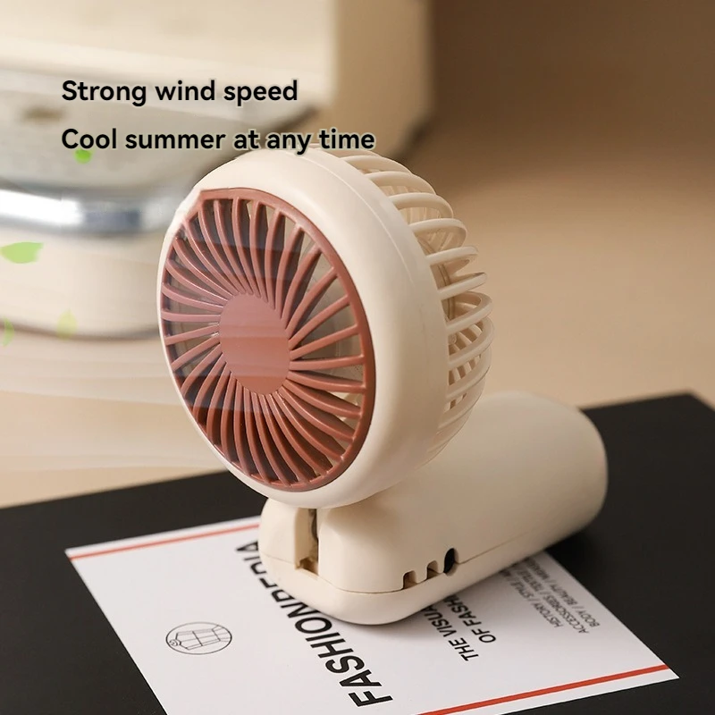 مروحة صغيرة محمولة باليد برقبة رقبة للحيوانات الأليفة ، قابلة لإعادة الشحن ، محمولة باليد ، لطيفة ، قابلة للطي والمدمجة ، تحمل العصا ، لطيفة