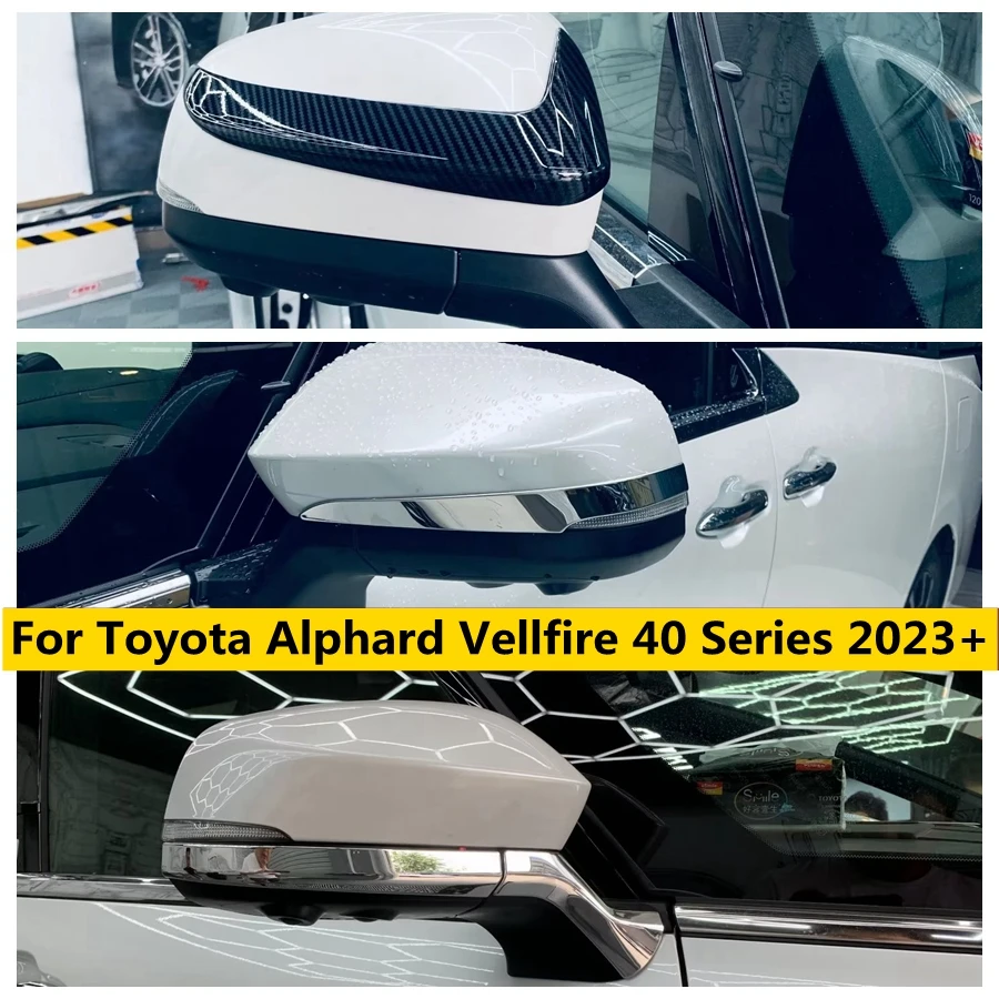 

Зеркало заднего вида от дождя, защита для бровей, век, накладка для Toyota Alphard Vellfire 40 Series 2023 2024, автомобильные аксессуары
