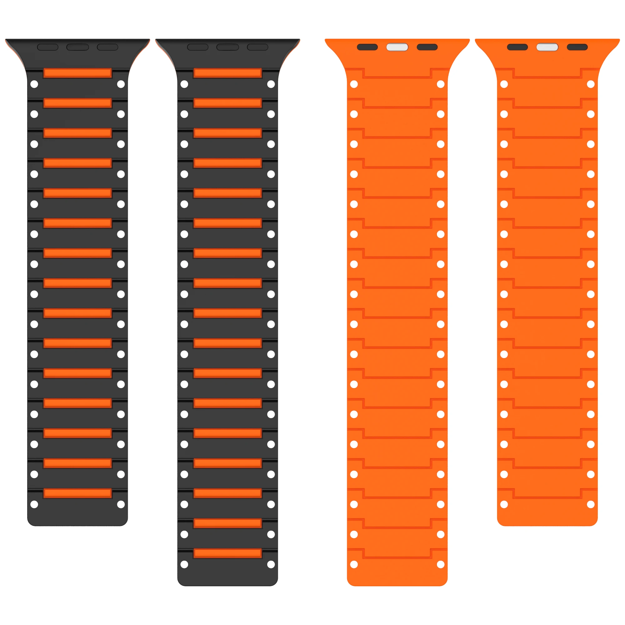 Correa de silicona para Apple Watch, pulsera informal de 42/44/45/46/49MM, pulsera magnética para iwatch ultra series 10/9/8/7/6/5/4/SE