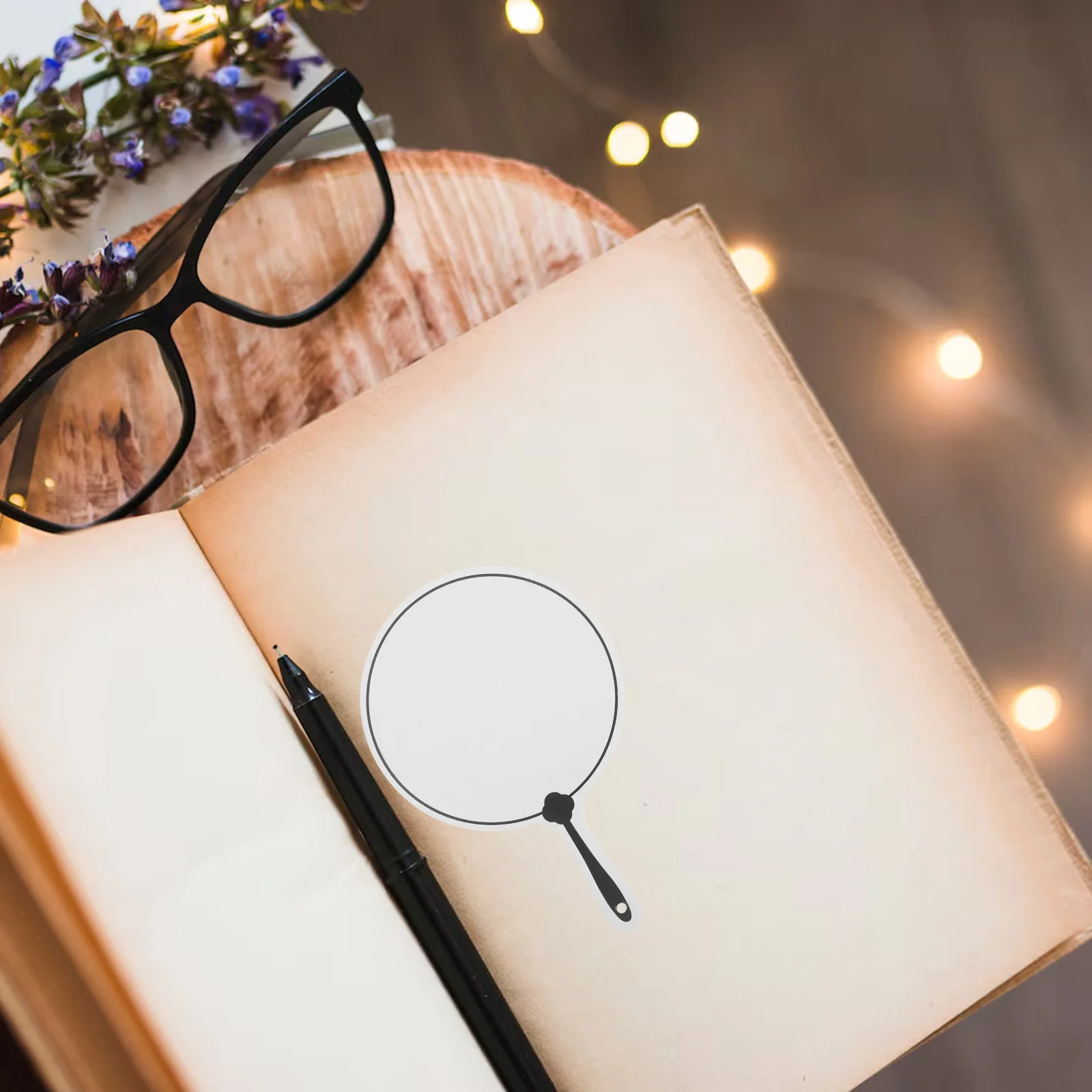 

12pcs Blank Fan Shape Bookmarks White Cardstock Diy Craft Page Markers With Hole For Tassel String School Projects Present Tags