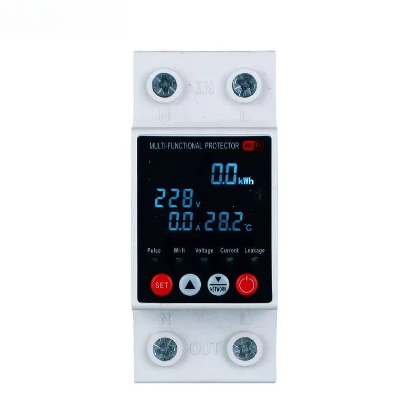 

Smart Life Earth Leakage Over Under Relay Device Switch Adjustable Voltage Current Protector Wifi