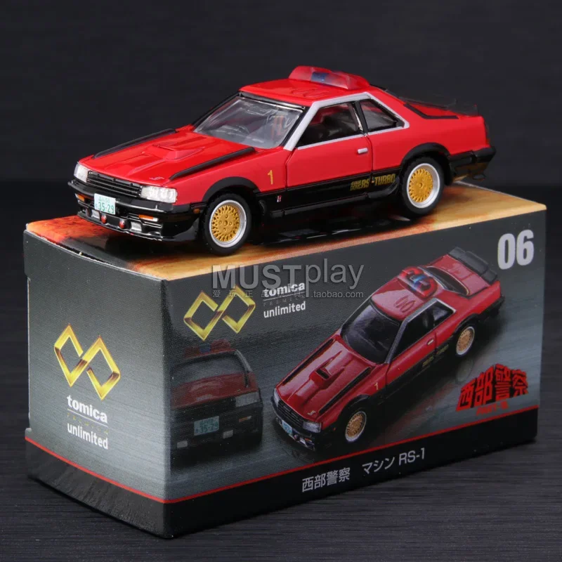 TAKARA TOMY-Alloy Die Cast Car Simulation, Infinity Movie Version 04, Velozes e Furiosos, Dodge Challenger 06, Western Cop, Boy Toy