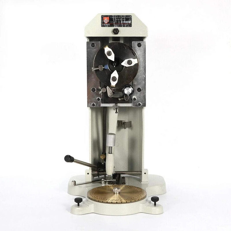 Standard Letter Block Dial Manual Inner Ring Mark Engraving Machine Intaglio De Bague Jewelry Engraver