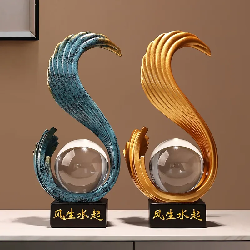 Fengsheng Water Wine Cabinet Decoration Ornament Light Luxury High End Living Room TV Cabinet Office Gift Annual Meeting