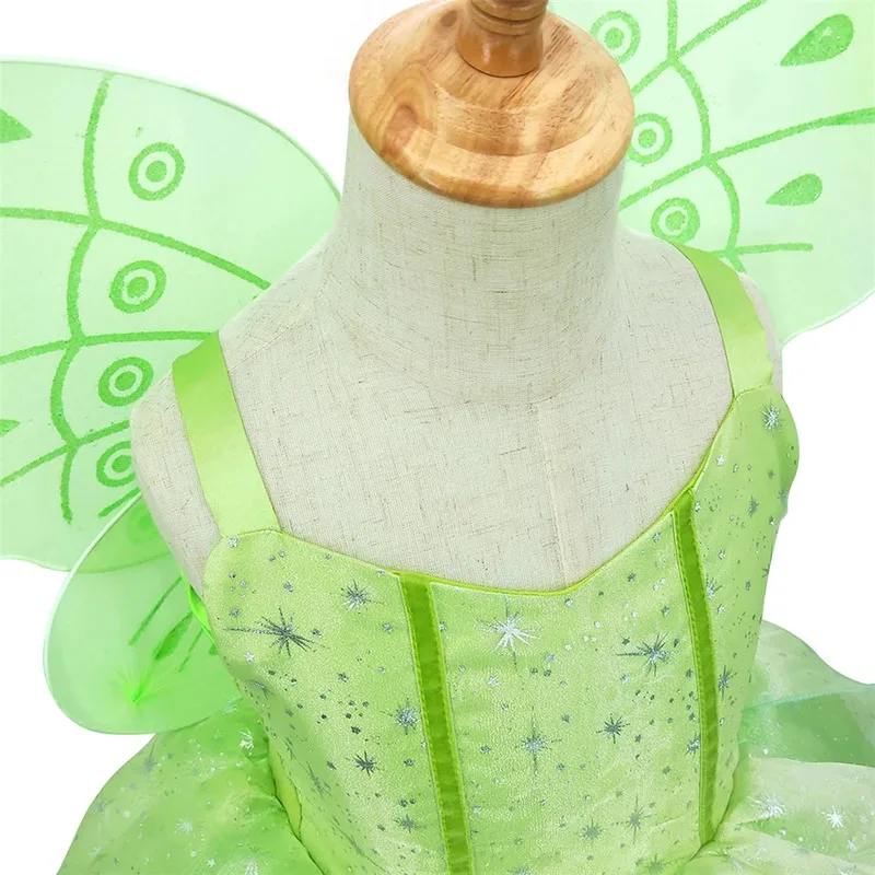 فستان الأميرة تيانا للفتيات زي تنكري للأطفال ملابس الأميرة والضفدع لحفلات أعياد ميلاد الأطفال وحفلات الهالوين الفاخرة