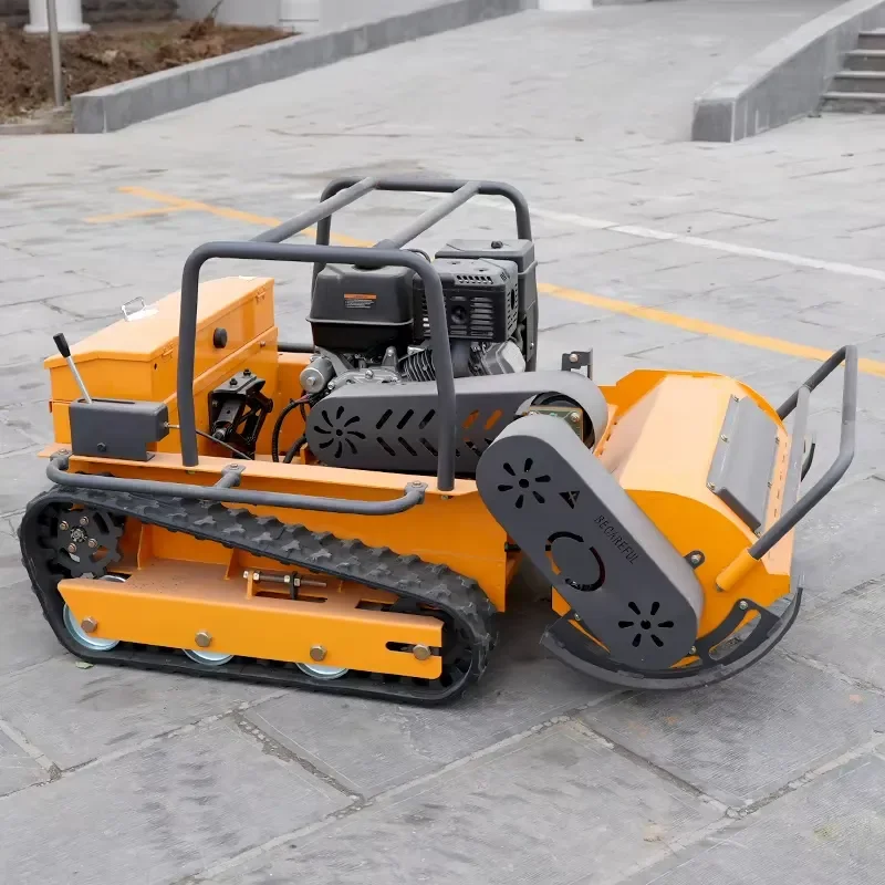 In Stock Fast Delivery 800mm wireless Hybrid Power Remote Control Lawn Mowers With Push shovel
