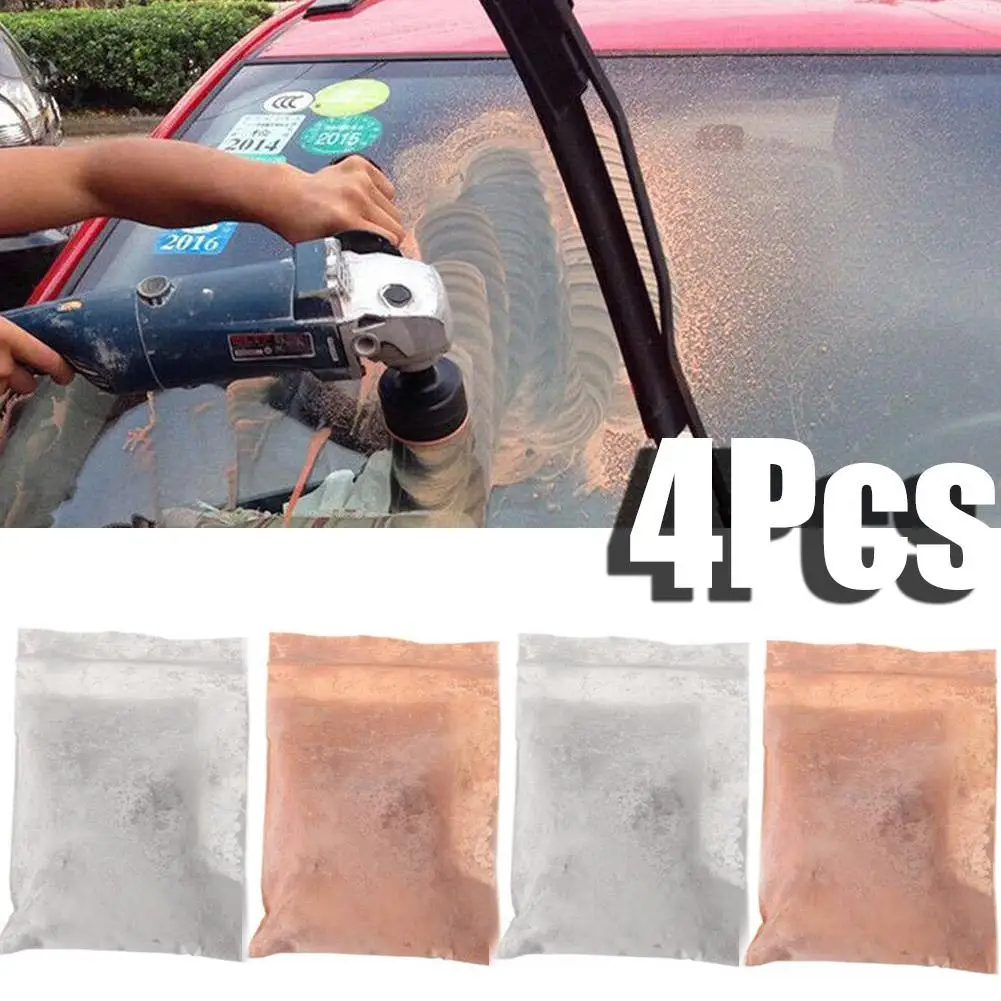 1/4Pcs Car Polishing Powder High Grade Windshield Diamond Powder for Polishing Glass Cerium Oxide Glass Scratch Remover 200g