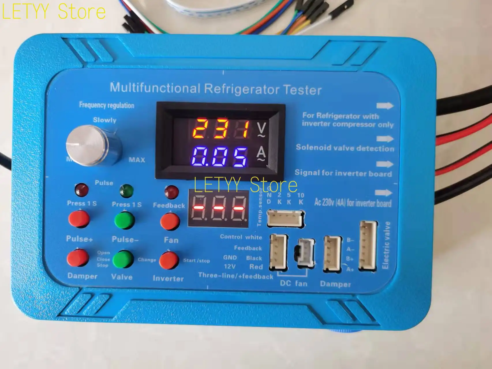 Geladeira Compressor Tester Pulso Válvula Solenóide Inversor Geladeira Ferramenta de Teste Detector Universal Ac220v 110v