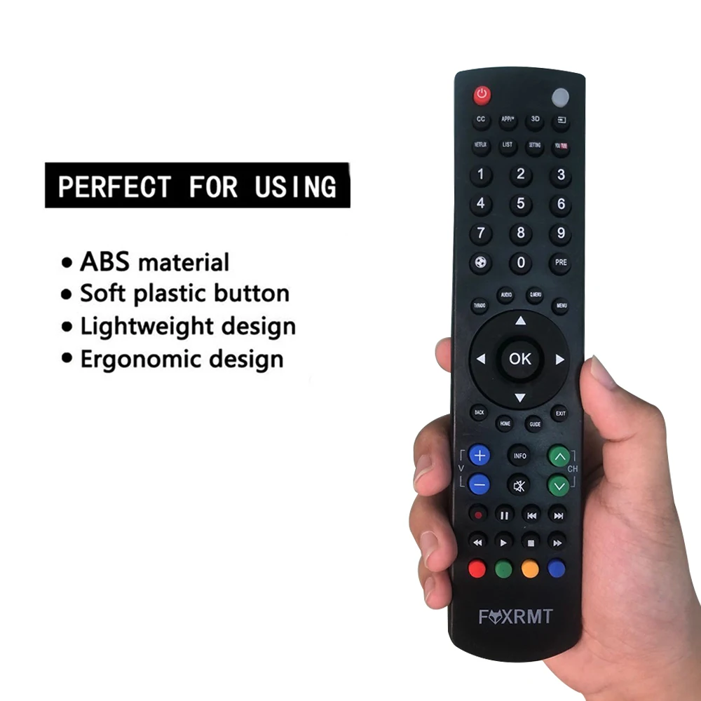 Nuevo mando a distancia de repuesto apto para RC1910 Toshiba Sharp Celcus Polaroid Telefunken FINLUX LUXOR Smart TV