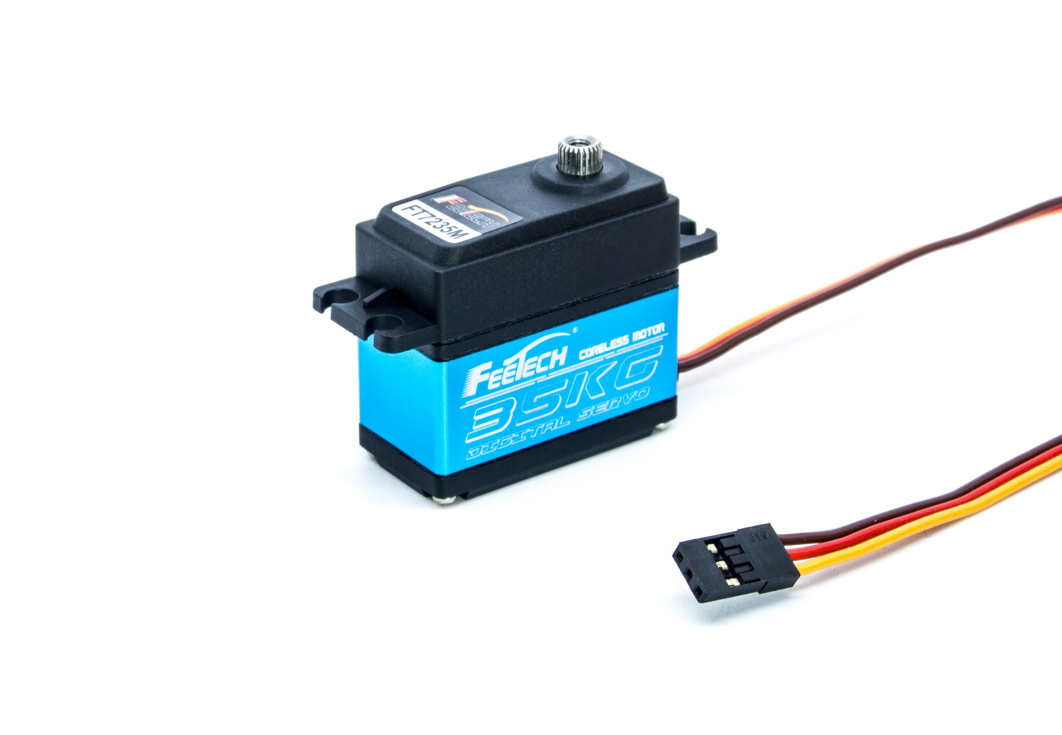 Feetech FT7235M HV Coreless Servo 30KG Custodia completamente in alluminio impermeabile Servo RC digitale con morsetto per artiglio robotico giocattolo ingranaggi in acciaio