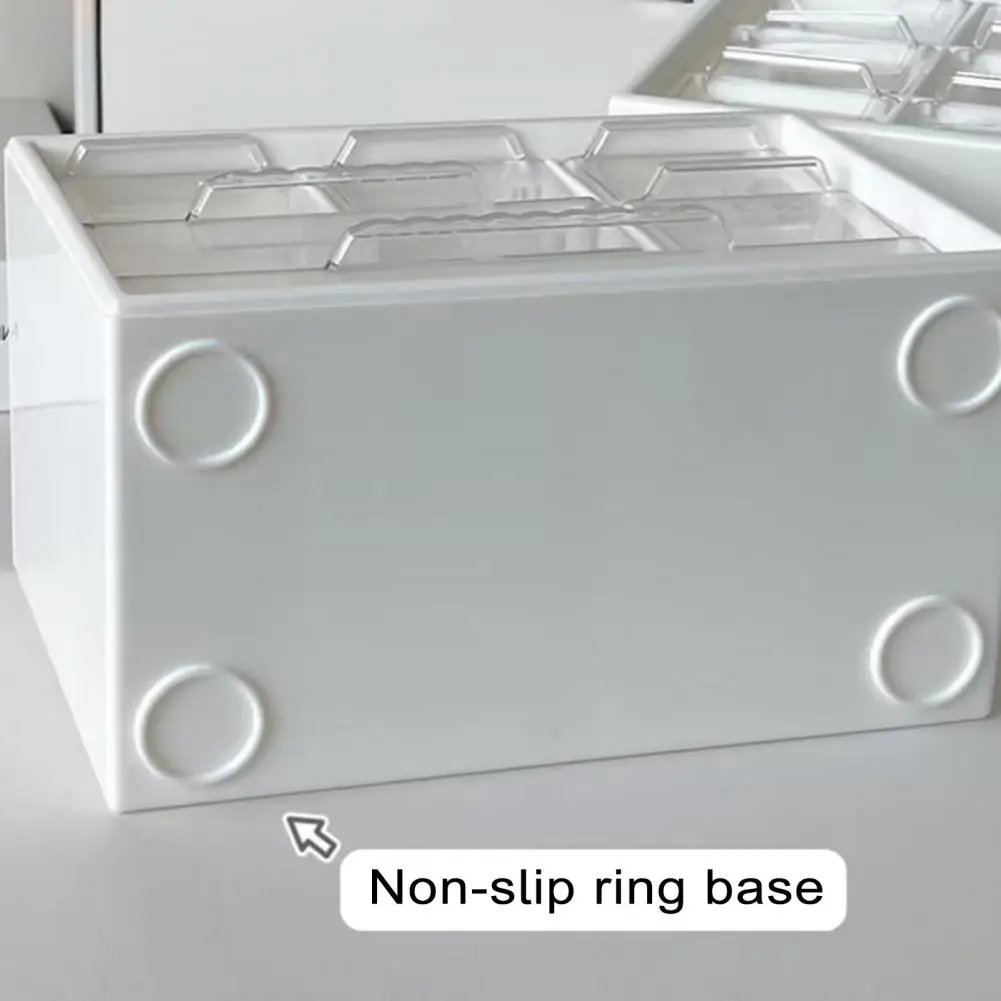 Visual Design Storage Box Capacity Drawer Desktop Storage Box with 6 Compartments Cosmetic Organizer Jewelry Hair Accessories