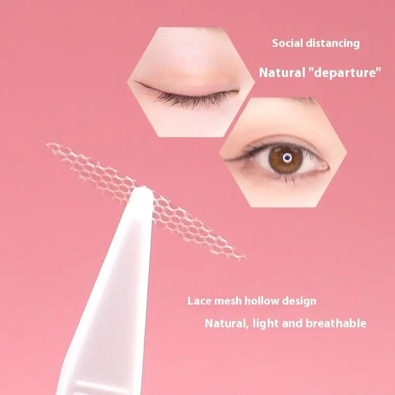 10 Sheets Invisible Eyelid Sticker Lace Eye Lift Strips Double Eyelid Tape Adhesive Stickers Eye Tape Tools