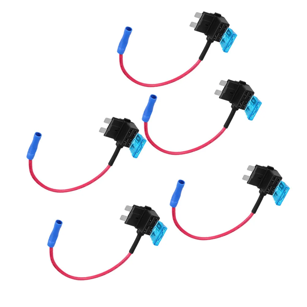 

5Pcs Car Fuse Holder Add-A-Circuit Low Profile Adapter Protect Circuit Splitter Fuse Box Connector Automotive