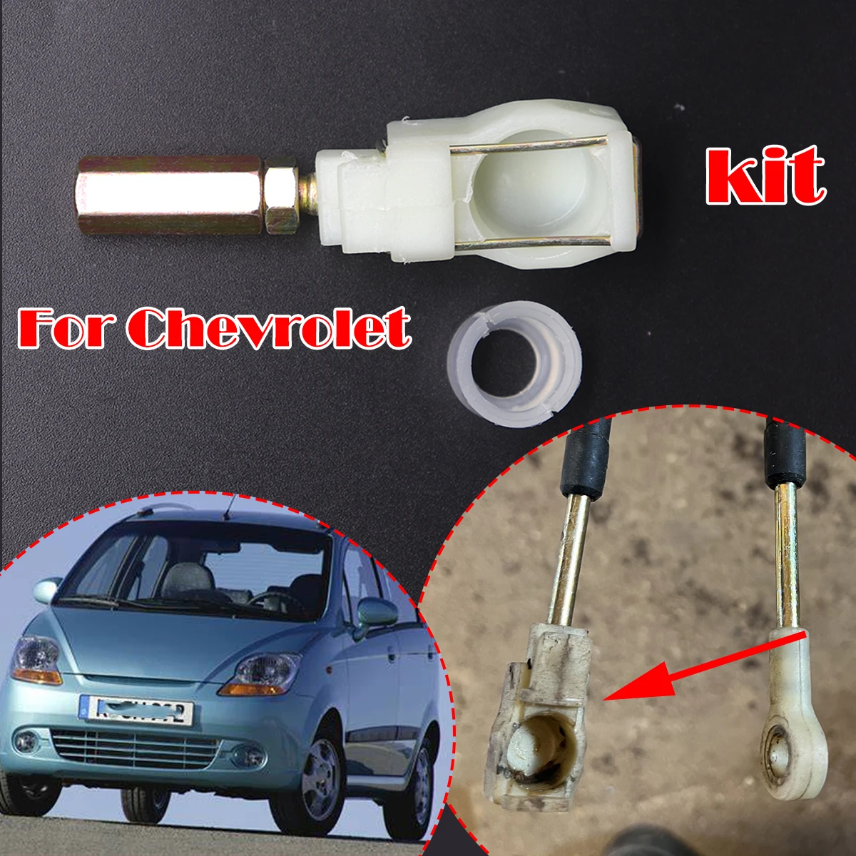 

MT Gear Shift Cable Eyelet Linkage Control Bushing For Chevrolet Matiz Spark Aveo Gearbox Shifter Lever End Rod Fix Adapter kit
