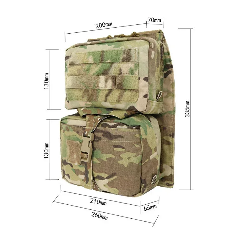 التكتيكية لوحة الناقل على ظهره الادسنس متعددة حدبة مول المجموعة الحقيبة سترة والعتاد الصيد حقيبة طبية قابلة للإزالة #5