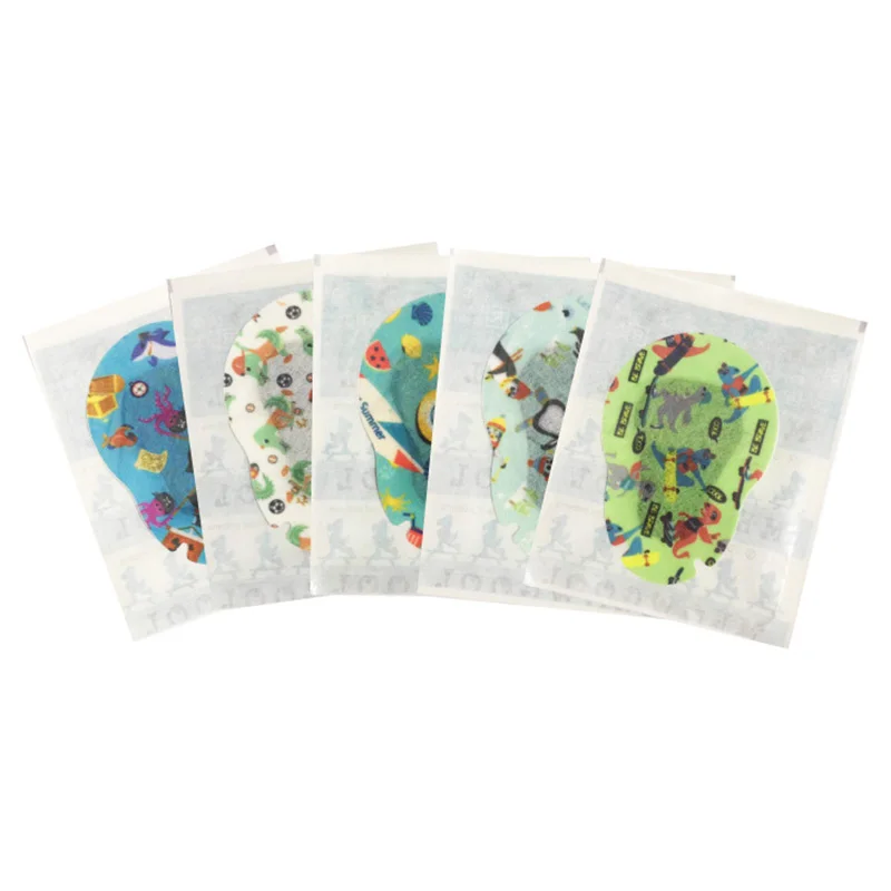 Kids Breathable Amblyopia Eye Patch Cartoon Color Disposable Individually Packaged Sterile Eye Pad Adhesive Bandages