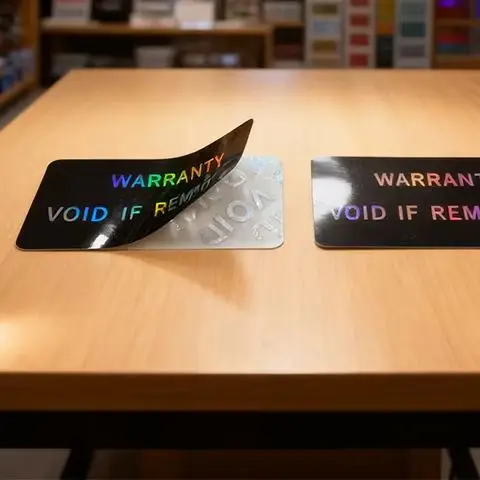 100Pcs Warranty Protection Sticker Security Seal Brittle Paper Tamper Proof Warranty Void Label Stickers Adhesive Label Guanante