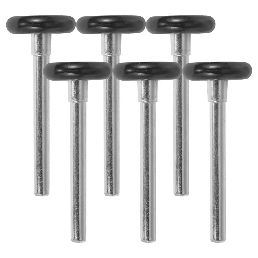 

6pcs Nylon Garage Door Rollers Smooth Replacement Wheels with Stem for Stable Reliable Performance Hardware Accessories