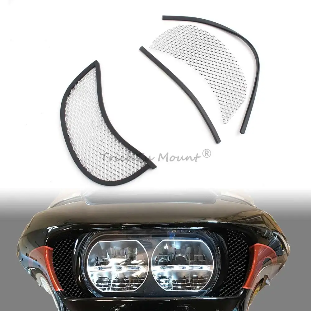 

Motorcycles Fairing Top Center Grill Mesh Side Vent Screen Grill Cover Fit For Harley Touring Road Glide Special FLTRXS 20152023