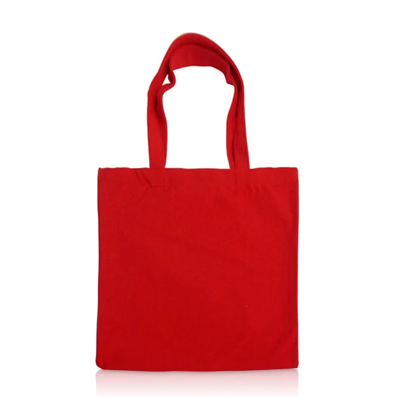 1pc Pure Cotton Canvas Bag, Environmentally Friendly Color, Portable Shopping Canvas Bag