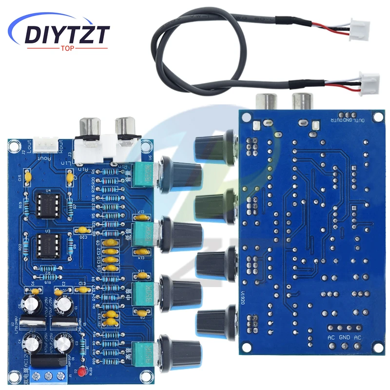 XH-M164 NE5532 Stereo-Vorverstärker, Vorverstärker, Tone Board Audio, 4 Kanäle, Verstärkermodul, 4 Kanäle, Steuerkreis, Telefonvorverstärker
