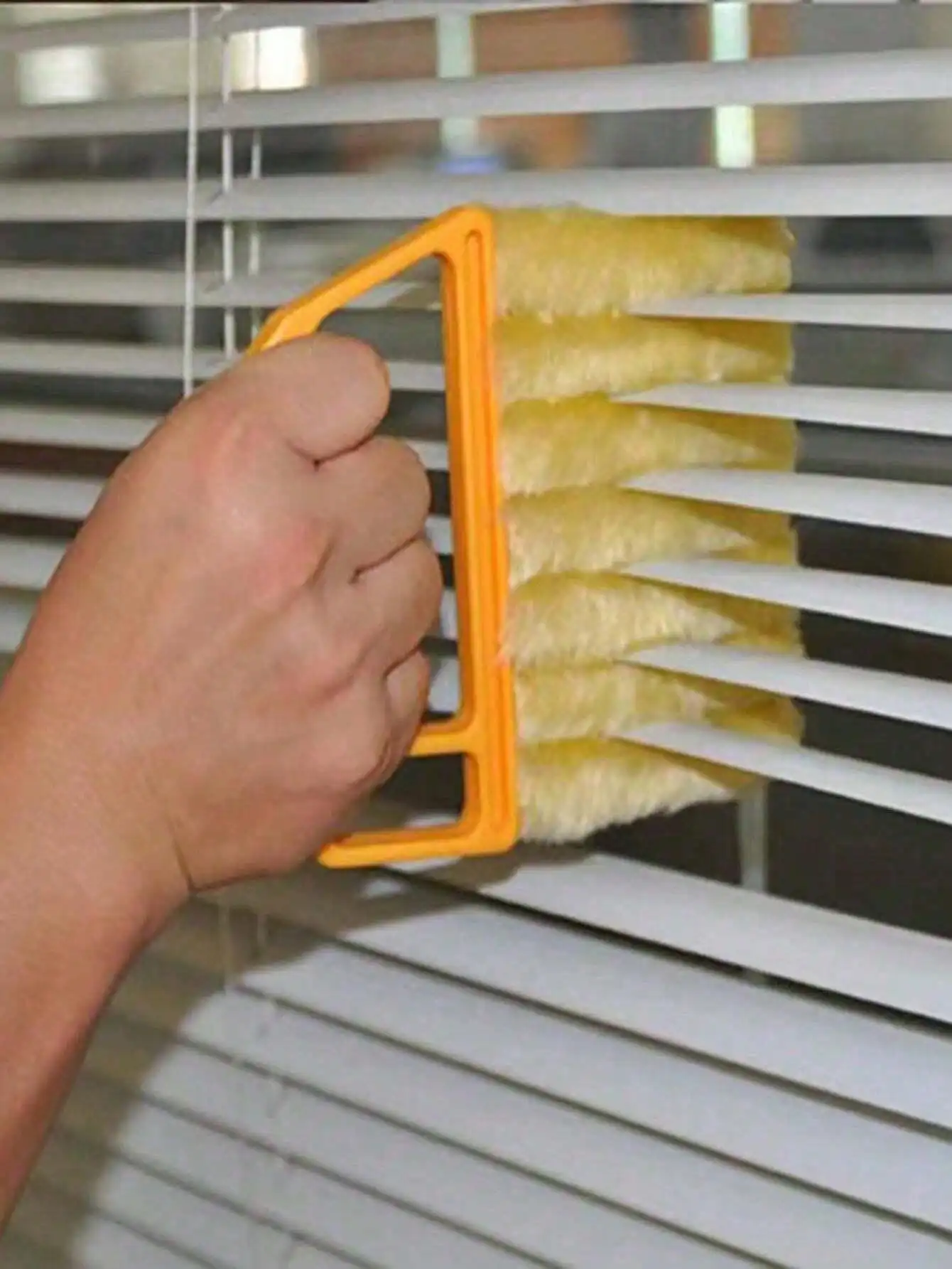 1pcs/Set Handheld Blind/Car Window Cleaner, Vent Cleaner, Curtain Duster with Removable Microfiber Cover - Detail 1