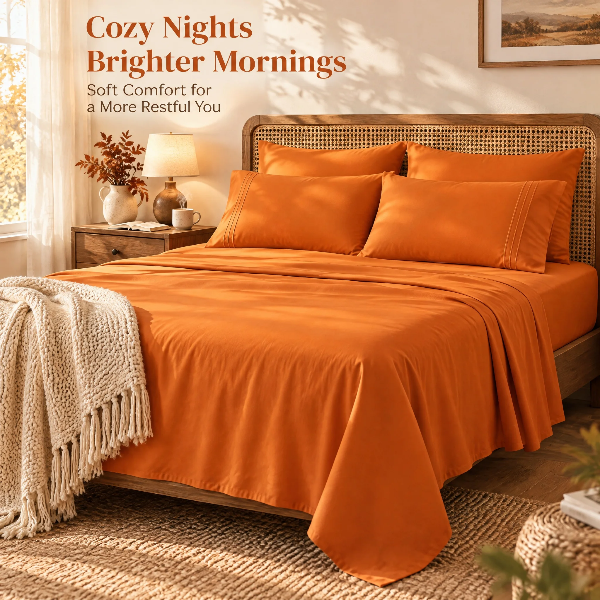 4pcs Brushed Bed Sheet Set, 16 Inch Deep Pockets, Hotel Luxury Soft Bedding, Plain and  Pillowcase Options, Cozy Brushed Fabric for Bedroom & Guest Room Decor