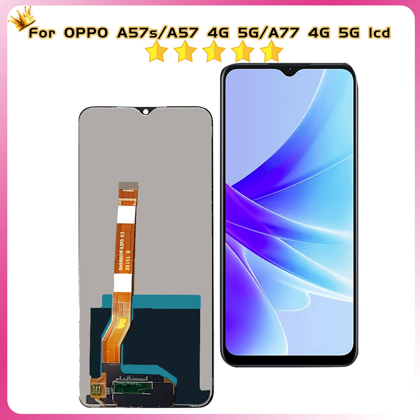 Tested Lcd For Oppo A57/A77 4G CPH2387 2385 LCD A57S Display Touch Panel Digitizer For Oppo A57/A77 5G PFTM20 CPH2339 LCD Screen