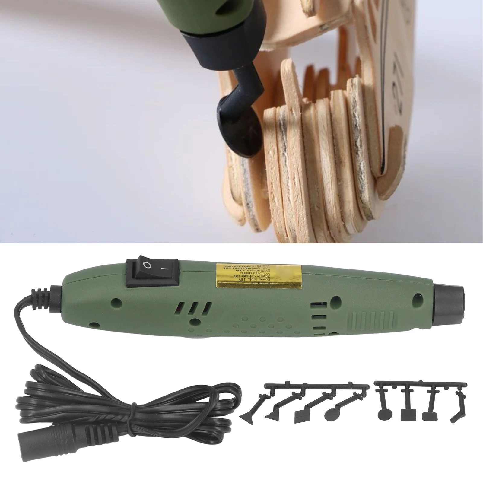 P‑500‑15 Power Sander Mini Pen Sander DIY Sanding Pen Polishing Machine US Plug 100‑240V for Military Model Craft Tools Hobby