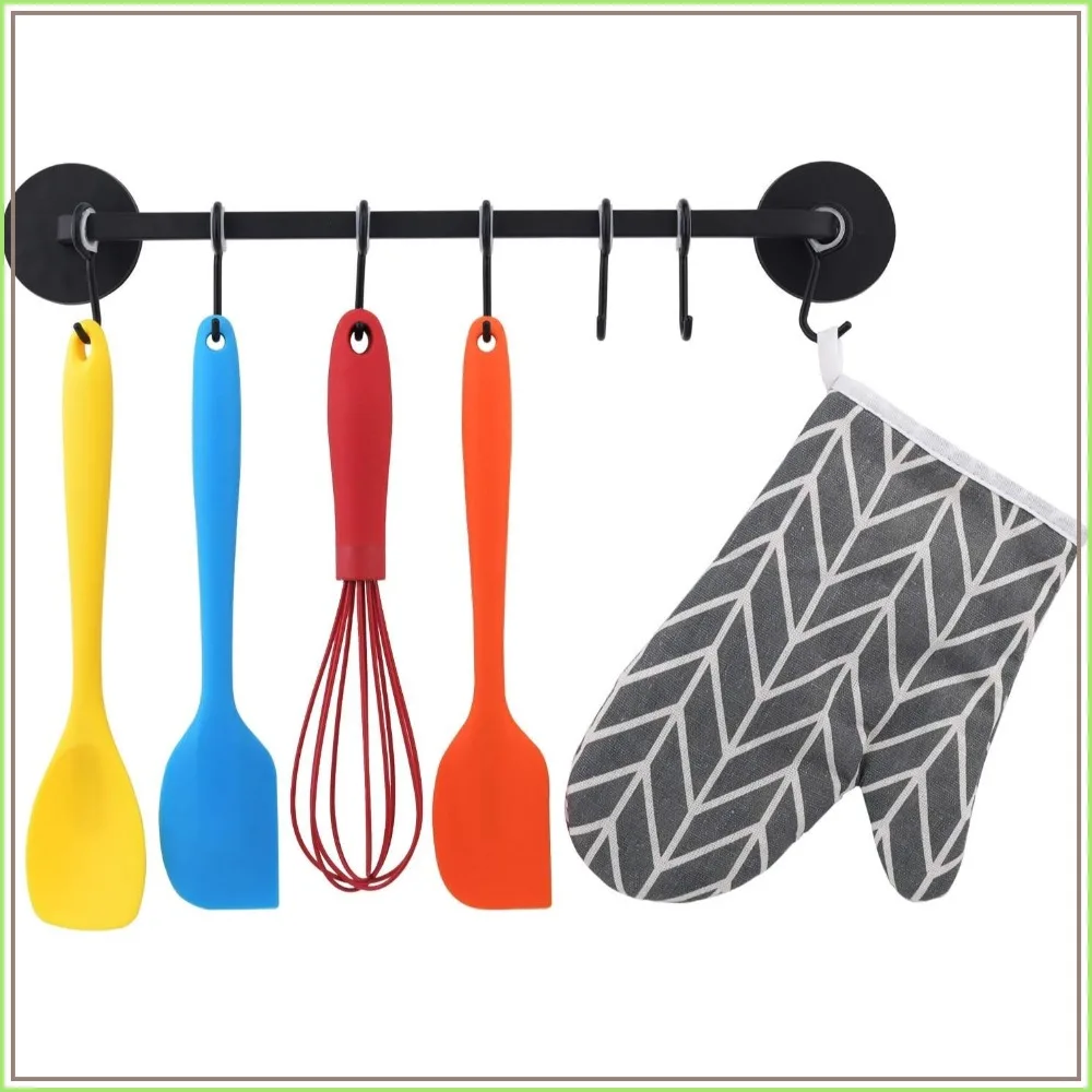 

7 Hooks Magnetic Utensil Holder for Refrigerator, Metal Cabinet, Stove, Grill, BBQ