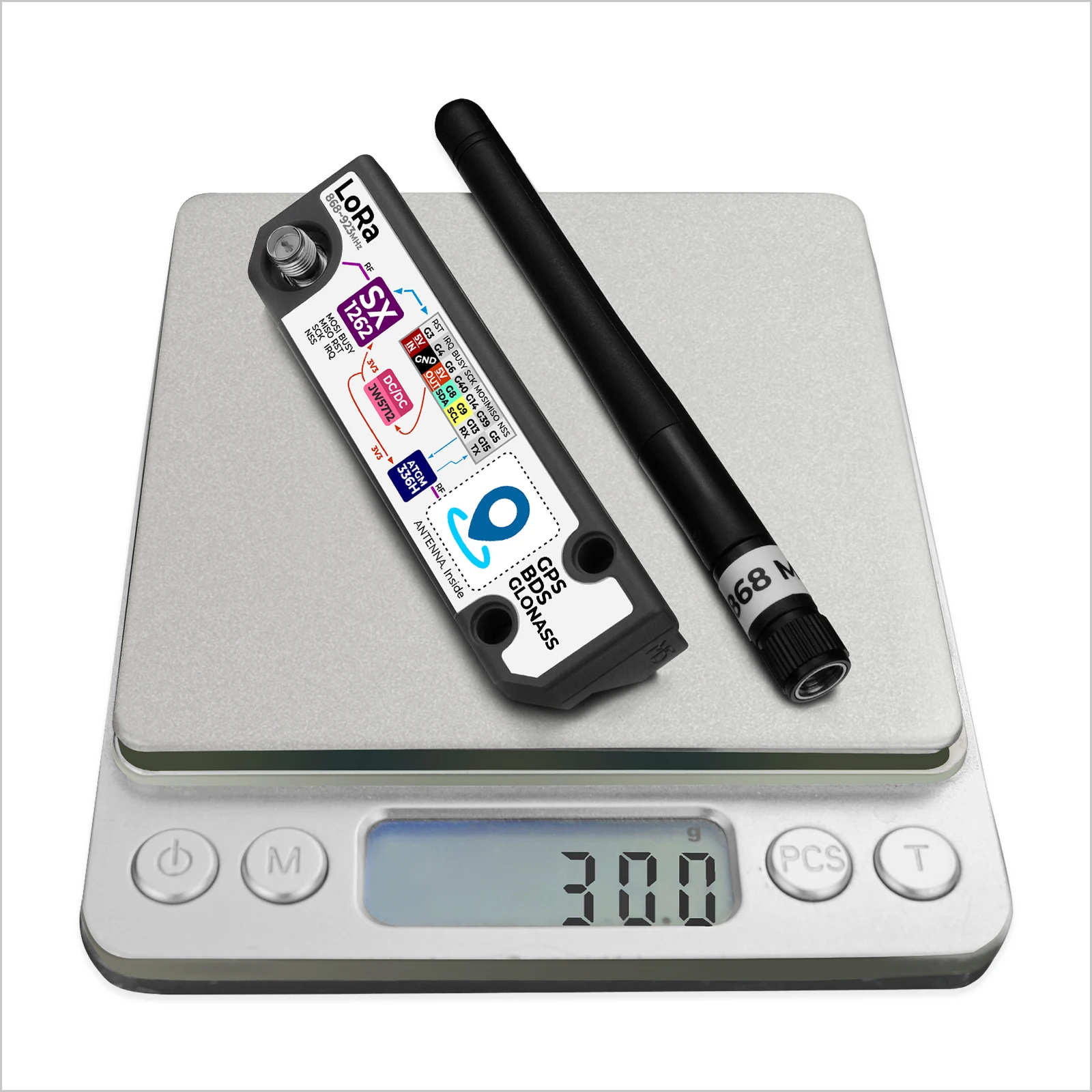 غطاء M5Stack الرسمي LoRa + GPS لـ Cardputer Adv (SX1262,ATGM336H)