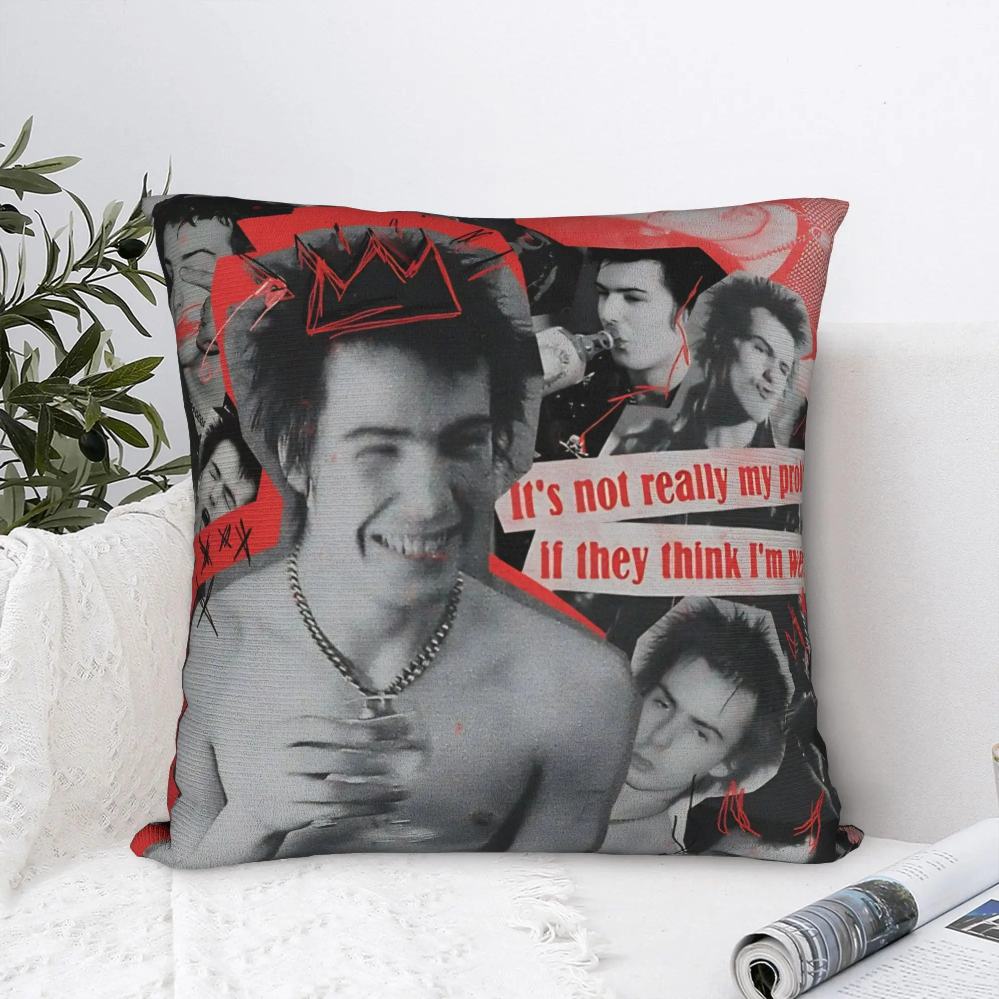 Sex Pistols Pillowcases  Fashion Pillow Case For Sofa Home Decor Square Pillow Cover