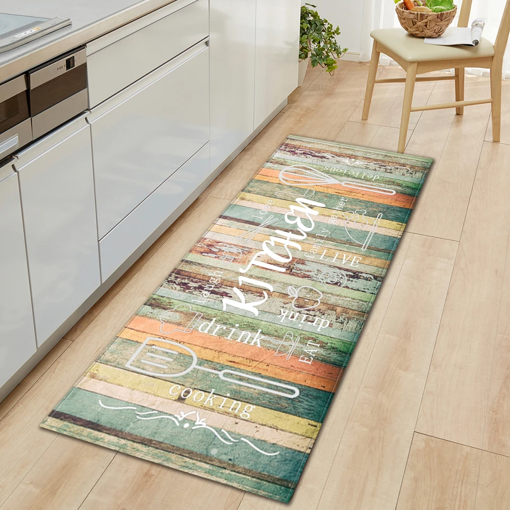 Kitchen Mat Entrance Doormat Home Living Room Hallway Decoration Carpet House Balcony Bath Door Bedroom Floor Non-Slip Foot Rug