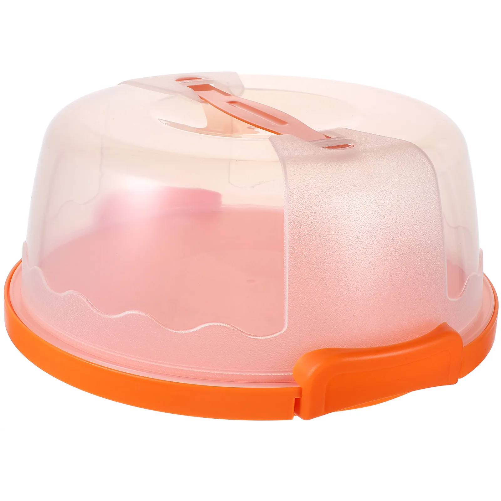 Round Cake Carrier Food Grade PP Cake Storage Box with Locking Lid for Transport Display Travel Home Baking and Event Serving