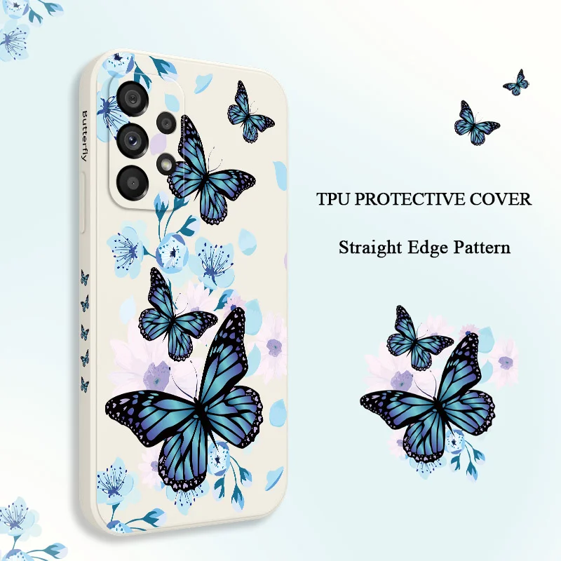 The Flowers Dance Phone Case For Samsung Galaxy A73 A53 A33 A23 A13 A03 A72 A52 A52S A32 A22 A12 A71 A51 A31 A21S 4G 5G Cover